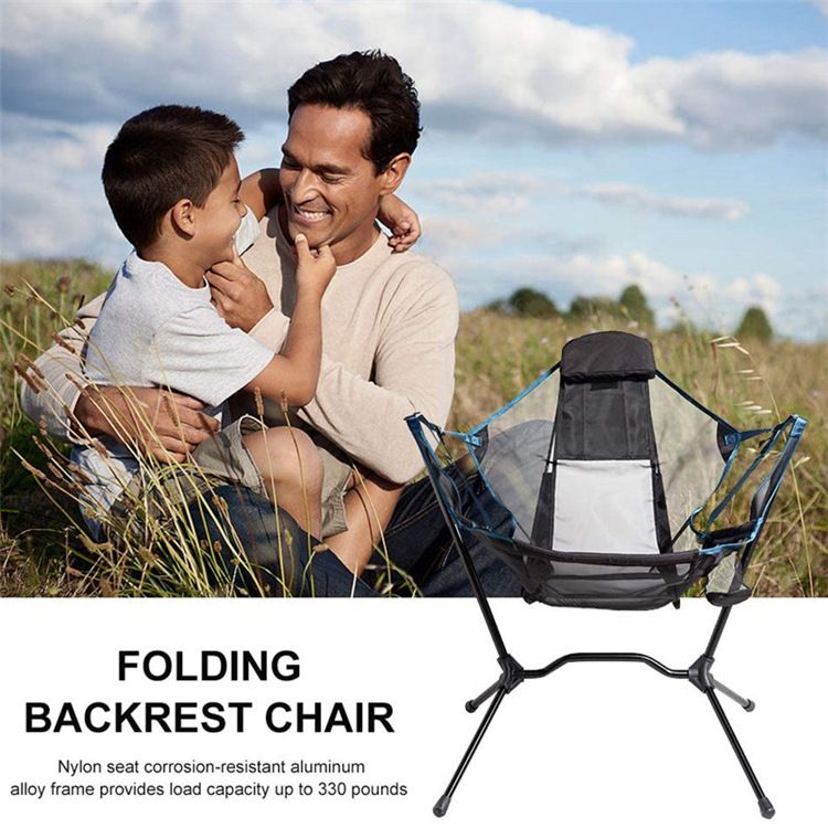 Sedia a dondolo portatile pieghevole da campeggio all'aperto Moon Courtyard Leisure Swing Chair, sedia da pesca_voghion.com
