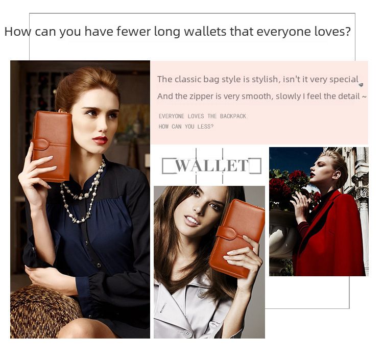 Explosive Damen Geldbörse 2024 Neuer Reißverschluss Ölwachs Leder Geldbörse Schnalle Handytasche Ölleder Neue PU Clutch_voghion.com