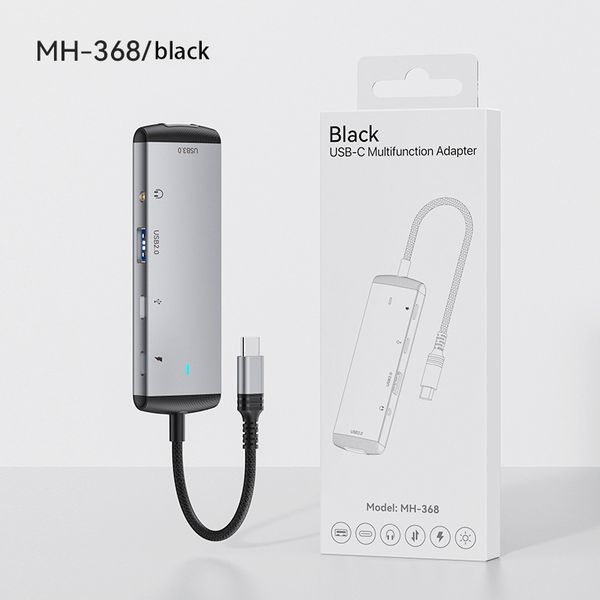 Docking Station 5 In 1 USB C Hub OTG Adapter With 2 USB Ports; Suitable For Type-C Interface_voghion.com