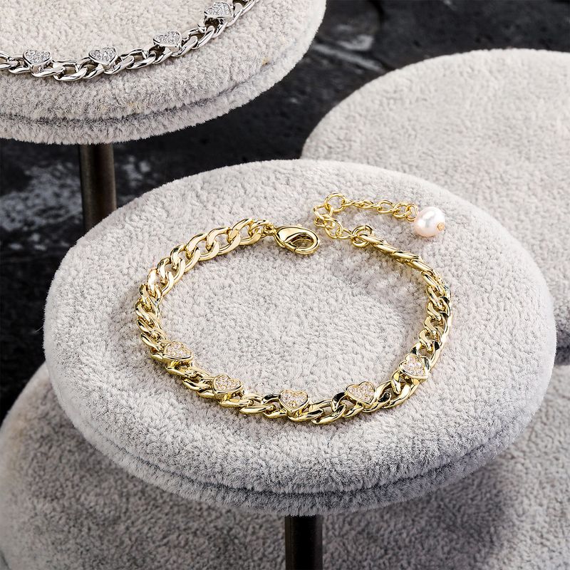 Braccialetto di mantenimento del colore della perla Boutique INS Trend Braccialetto di coppia d'amore Stile freddo Nicchia Semplice Versatile Gioiello per le mani_voghion.com