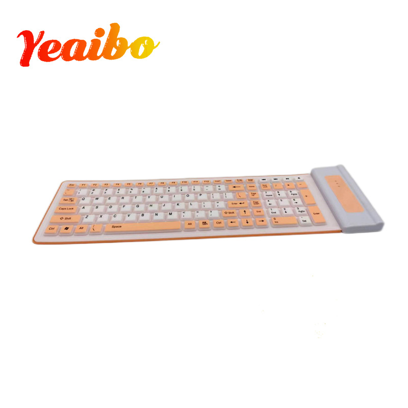 107 Key Silicone Soft Laptop Kantoor Nieuw draadloos computertoetsenbord_voghion.com