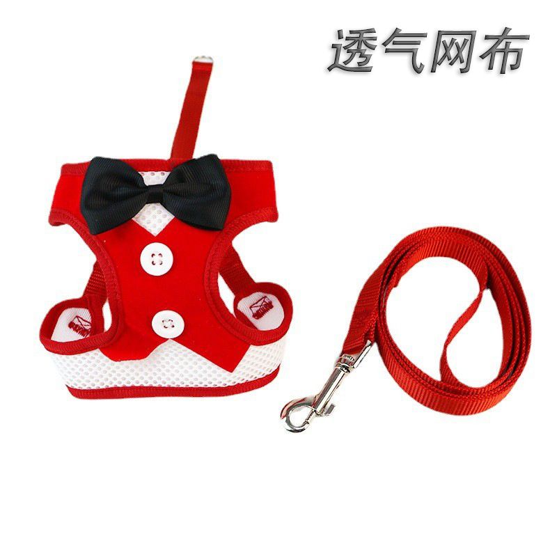 Hundeweste im Stil für Teddy Bichon Kleine Hunde Katzen Kaninchen Laufleine Heimtierbedarf_voghion.com