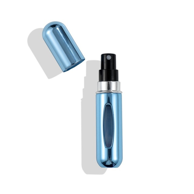 5ml mini portable bottom pump refillable perfume refillable spray bottle empty cosmetic container atomizer bottle travel_voghion.com