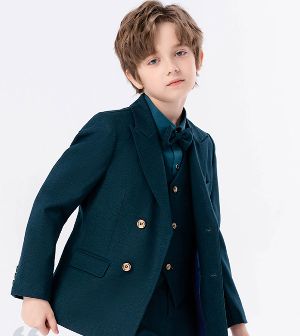 Mother & Kids Children's suits, spring and autumn styles, British gentleman suits, formal wear, boys' piano hosting activities performance costumes _voghion.com