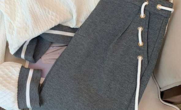 Damenbekleidung Anzug College-Stil Mode Temperament Pullover Zweiteiliger Anzug_voghion.com