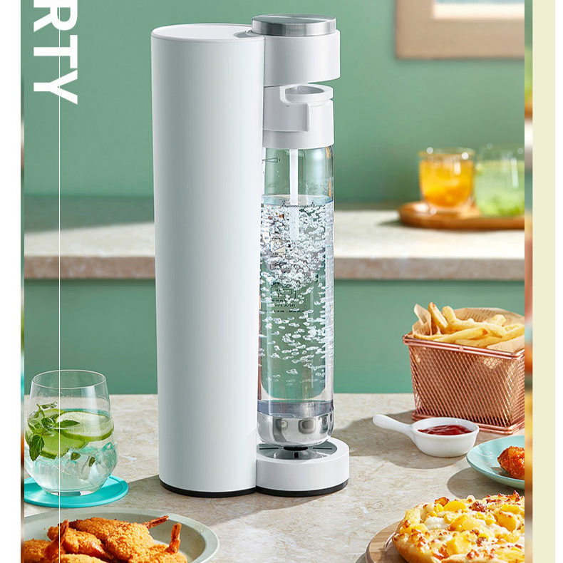 Aanrechtblad frisdrankmachine, 1000 ml koolzuurhoudend water met instelbare bruis, bediening met één druk op de knop voor thuisgebruik_voghion.com