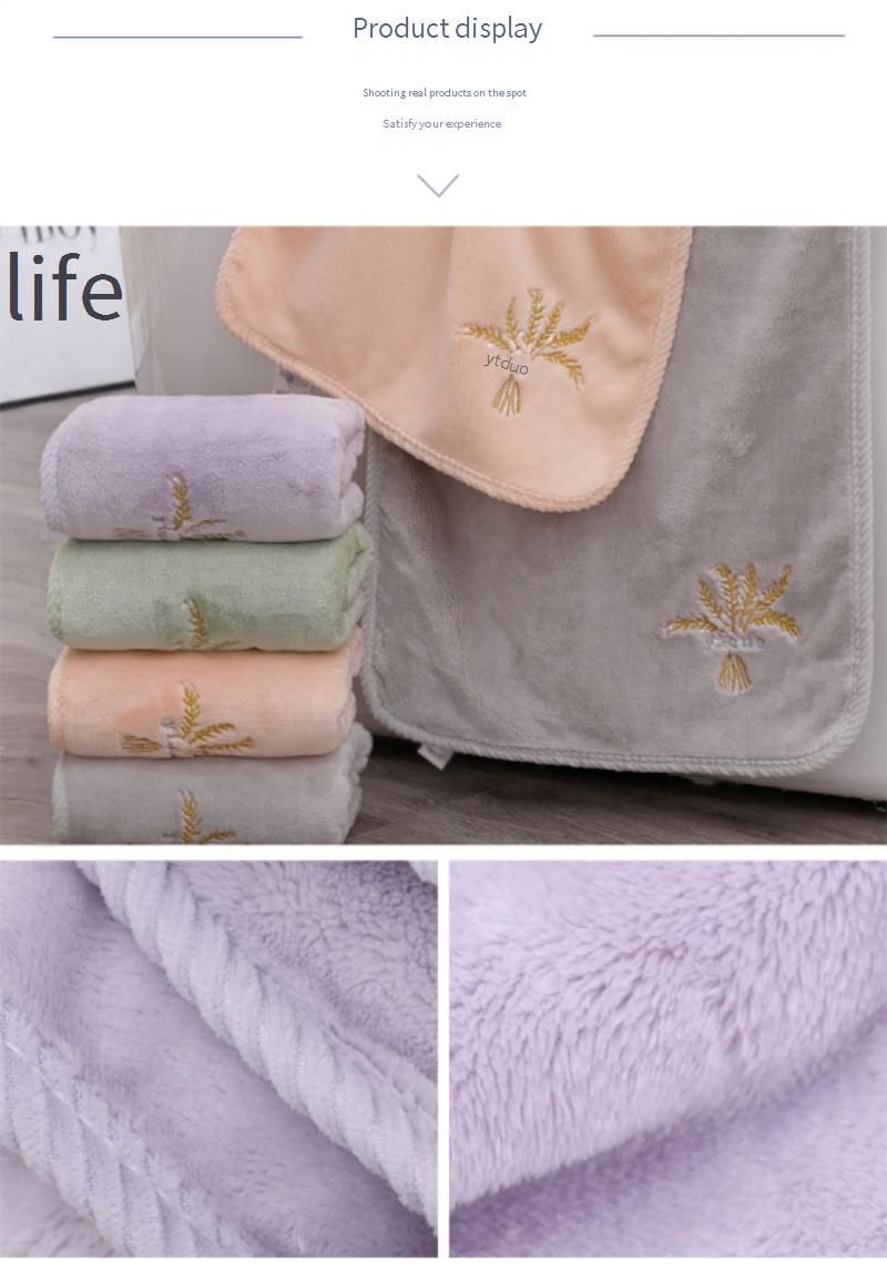 Coral Fleece Bath Towel - Ultra Soft & Highly Absorbent (Gentle For Face & Hair Ideal For Adults & Kids Home & Travel Use)_voghion.com