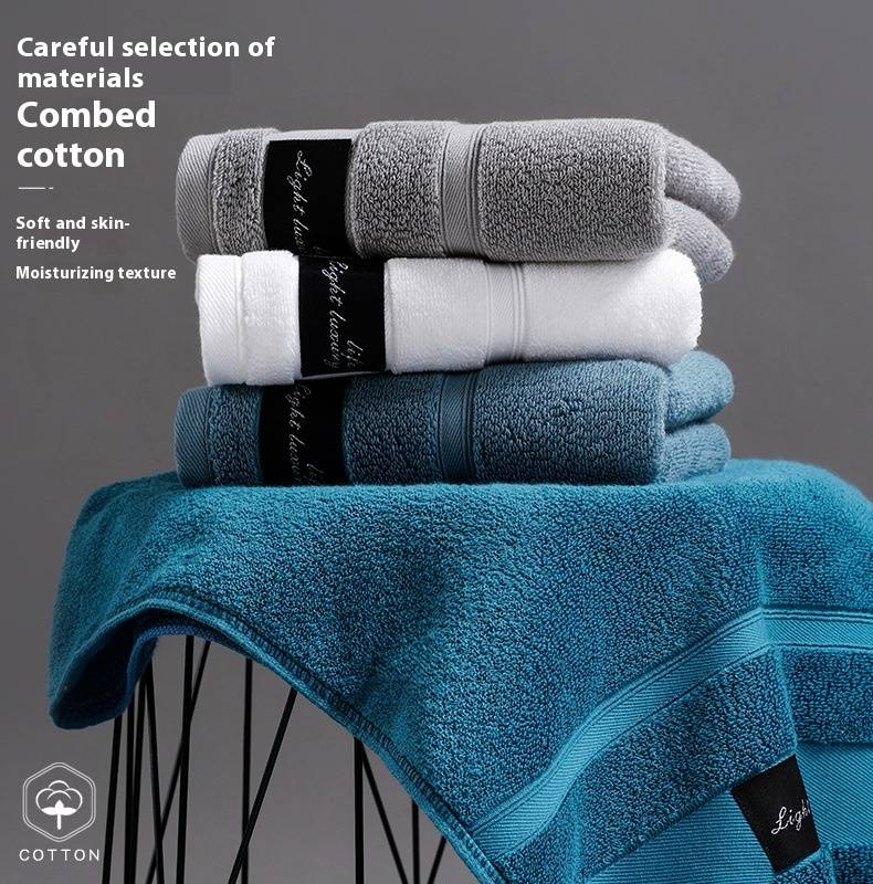 Premium A-Class Combed Cotton Towel - Hotel & Home Use, Gift Box Packaging, Ultra Soft & Absorbent_voghion.com