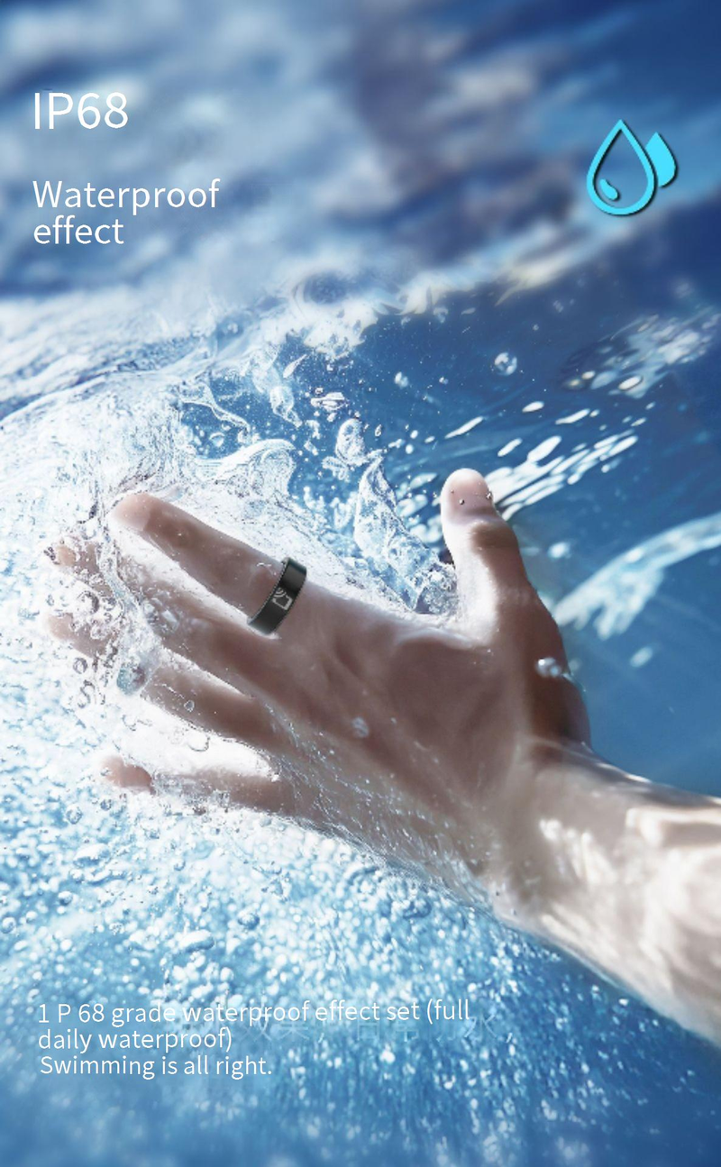 Bagues NFC en céramique, bague intelligente, fréquence cardiaque, oxygène sanguin, sommeil, exercice, nombre de pas, calories, étanche IP68_voghion.com