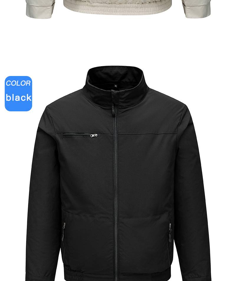 Kühlende Arbeitsjacke für Herren mit eingebautem Ventilator, wiederaufladbar, Sicherheitsarbeitskleidung für den Sommer zum Schweißen und Bauen – atmungsaktive Kleidung zum Wärmeabbau_voghion.com