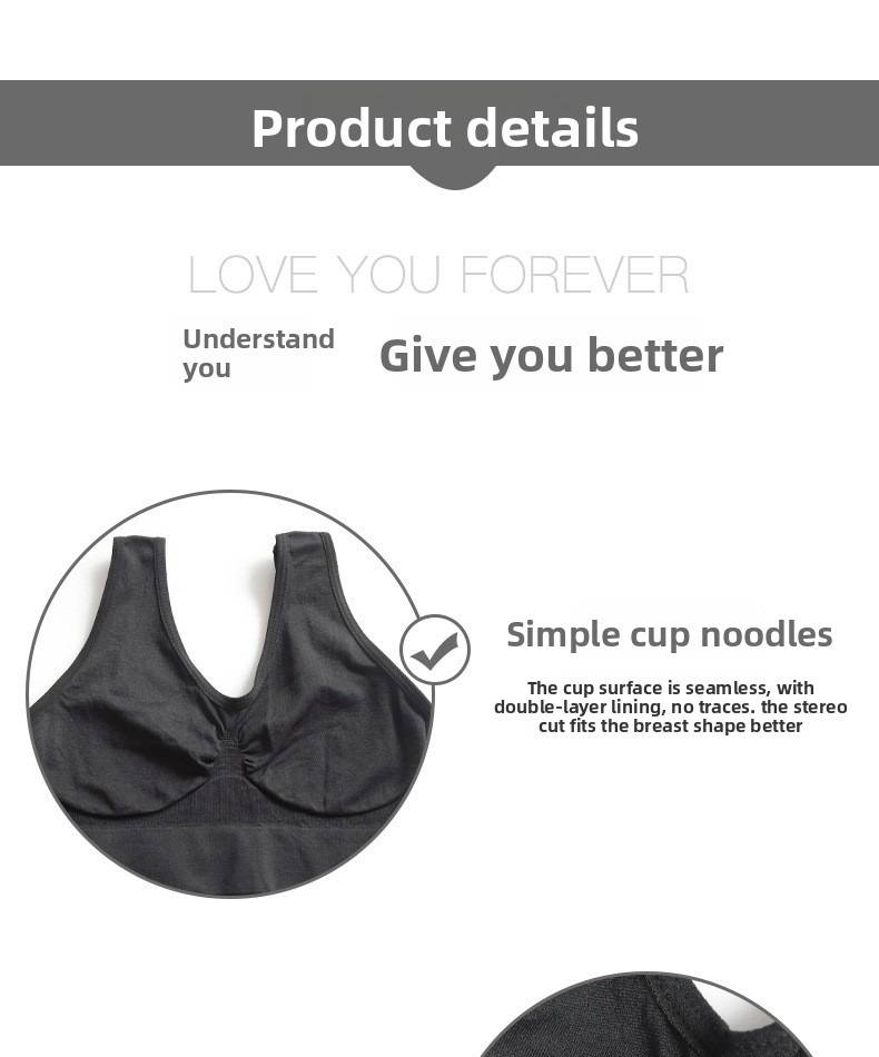Reggiseno solido senza cuciture Reggiseni senza fili Reggiseni push up Bralette Top Intimo da donna Intimo femminile Reggiseni senza fili Taglie forti_voghion.com