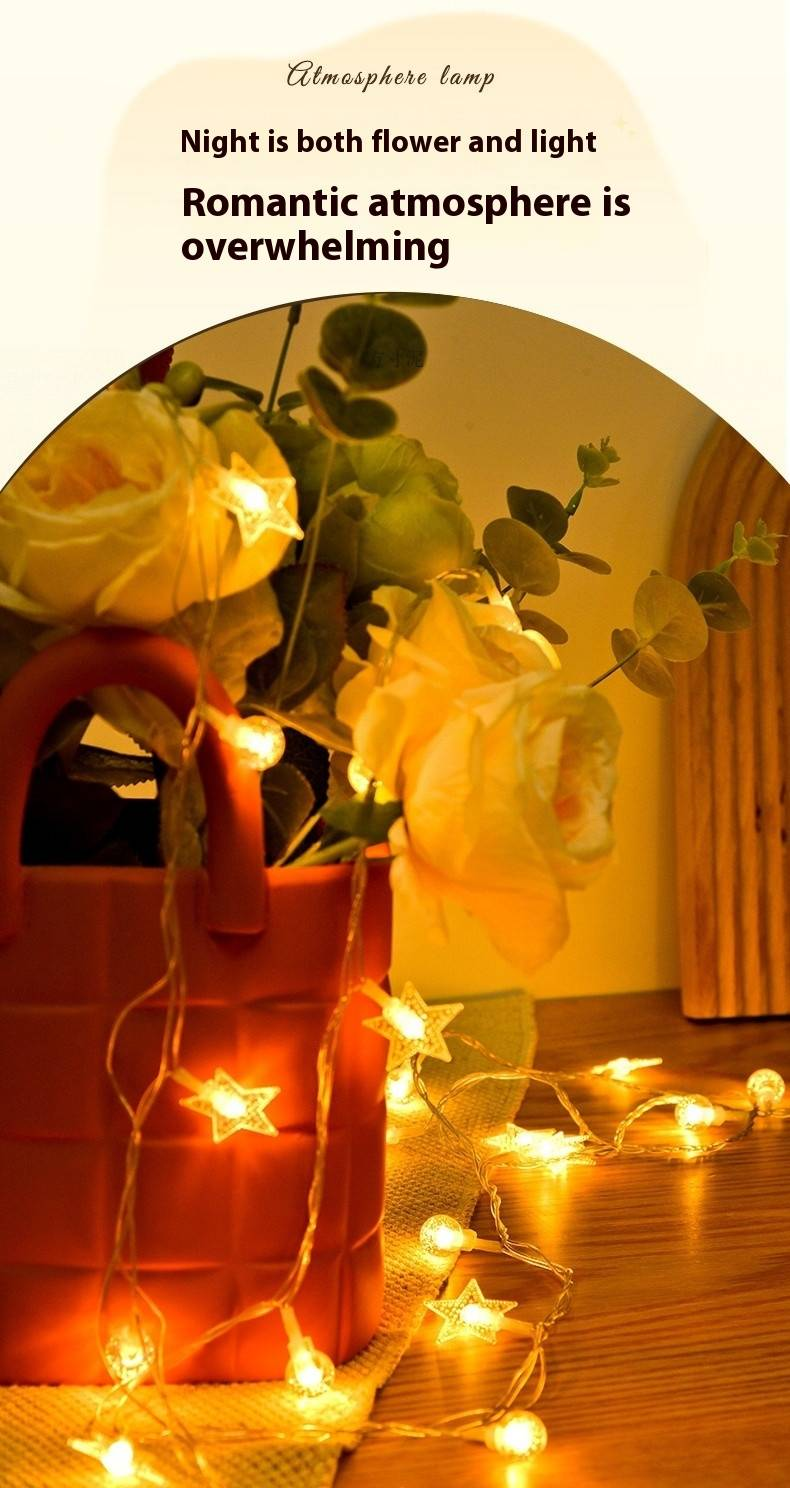 Guirnalda de luces LED encantadas: funciona con USB y pilas, con 13 diseños mágicos (blanco cálido y multicolor, longitudes de 1,9 a 11 m)_voghion.com