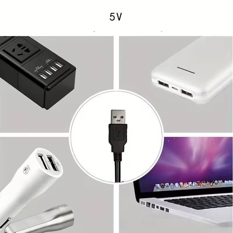 Controlador de tira LED RGB de 5 V con control dual USB RF e IR: control remoto de 24 teclas con conector de 4 pines para iluminación DIY (alcance de 40 m, certificación CE)_voghion.com