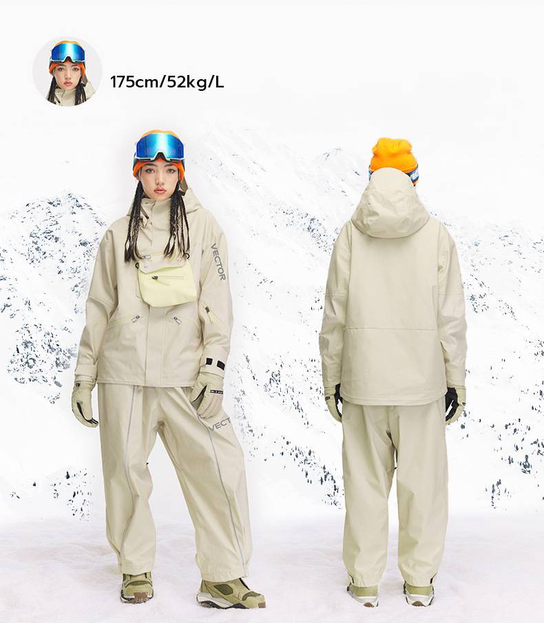 Unisex-Skianzug-Set – Wasserdichte und winddichte Schneejacke und -hose für Damen und Herren_voghion.com