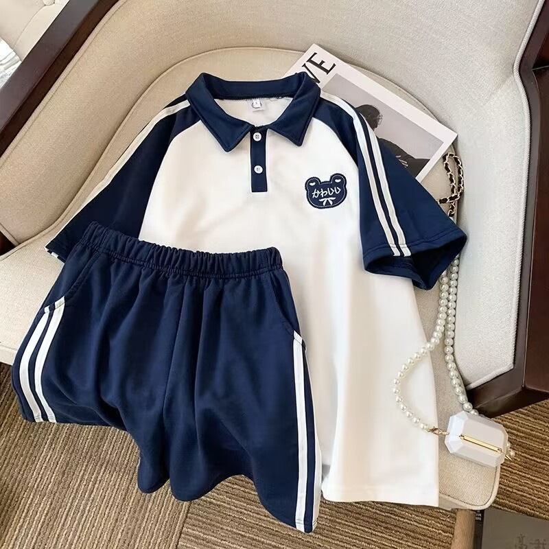 T-shirt a maniche corte da donna, due set_voghion.com