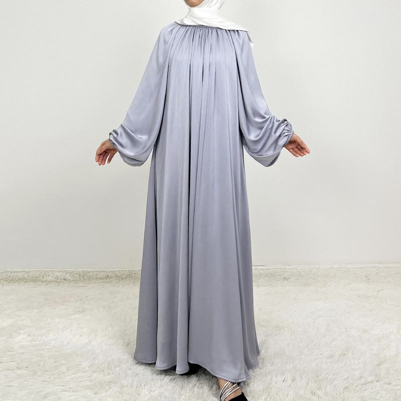 Abbigliamento da donna Nuova moda Maniche a lanterna Larghe e larghe Maniche a lanterna Abito lungo Gonna_voghion.com