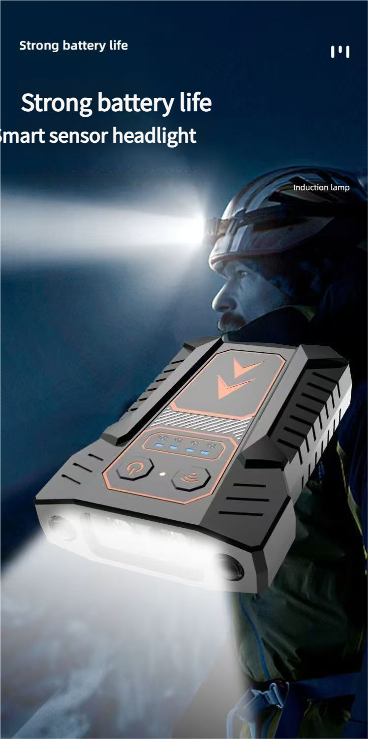 New Hand Wave Hat Clip Light For Fishing, Night Fishing Light, Ultra-light Waterproof Sensor Headlamp_voghion.com