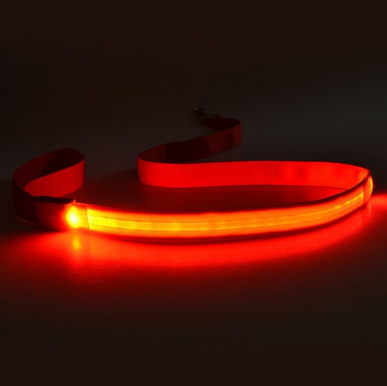 LED Pet Harness Light-Up / USB Flashing Light Leash Dog Rope_voghion.com