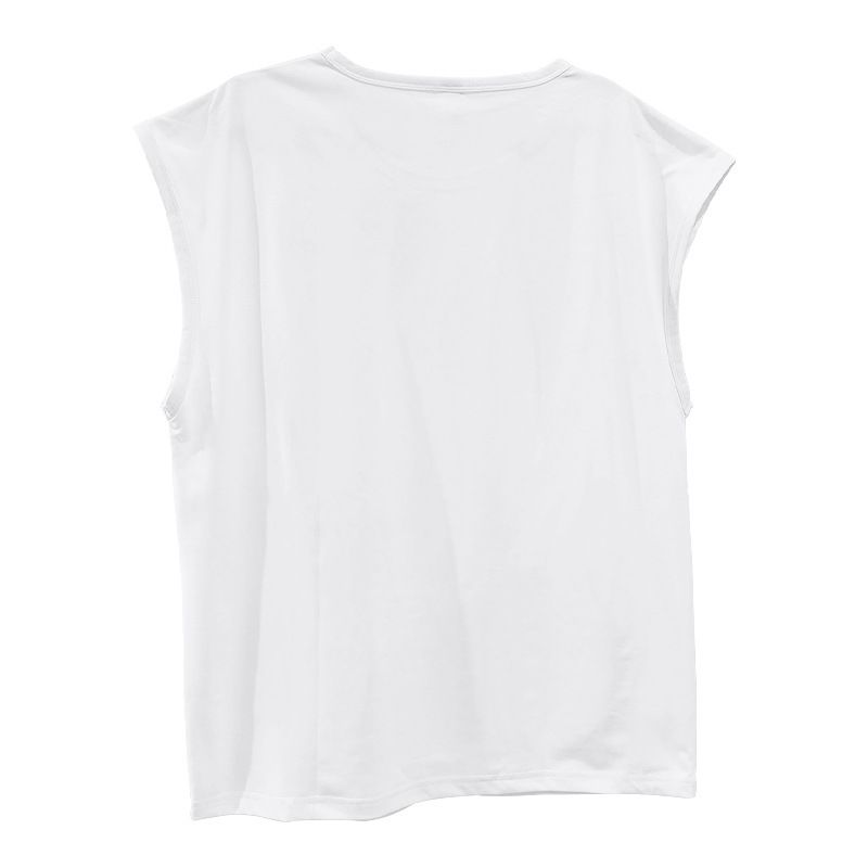 Men's Summer New Sleeveless Youth Casual Loose Solid Color Thin Vest T-Shirt For Men_voghion.com