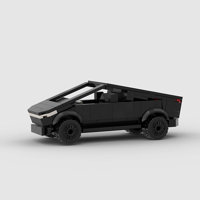 Cyberpunk Racing Torn Apart Car Small Particle Building Blocks Assembly Educational Model Toy_voghion.com