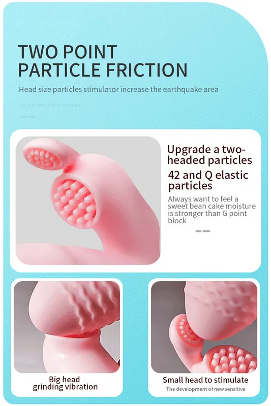 3 in 1 vibratore del coniglio del dildo impermeabile USB ricaricabile magnetico giocattoli del sesso del clitoride anale per le donne Coppie Negozio 22_voghion.com