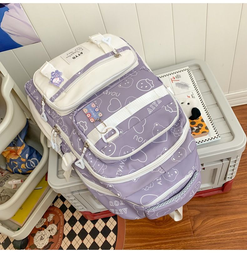 2024 New Space Crowd College Style Backpack, Junior and Senior High School Student Casual Backpack_voghion.com