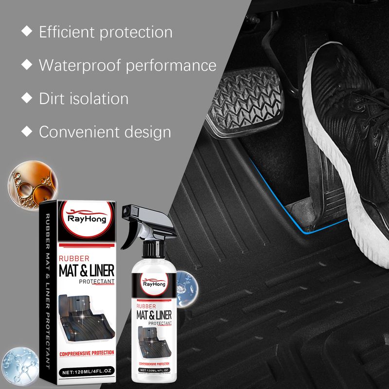 Rayhong Automotive Rubber Mat Protectant Automotive Interior Ceiling Floor Mat Degreaser Multi-Functional Foam Cleaner_voghion.com