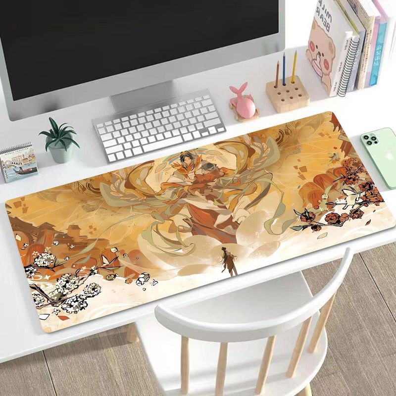 Unbeatable Quality Dopamine Table Mat A Gift Of Happiness Mouse Original Xi Xie Ling Huacheng Oversized Student Office Lock Edge Keyboard_voghion.com