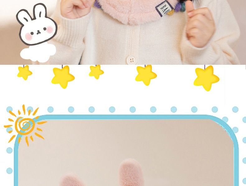 Wintermützen für Jungen und Mädchen mit Gesichtsschutz, Winddichte Mützen, Ohrenschützer, Kopfbedeckungen, warme Babyschals, Einteilige Mützen, Weihnachtsgeschenke_voghion.com