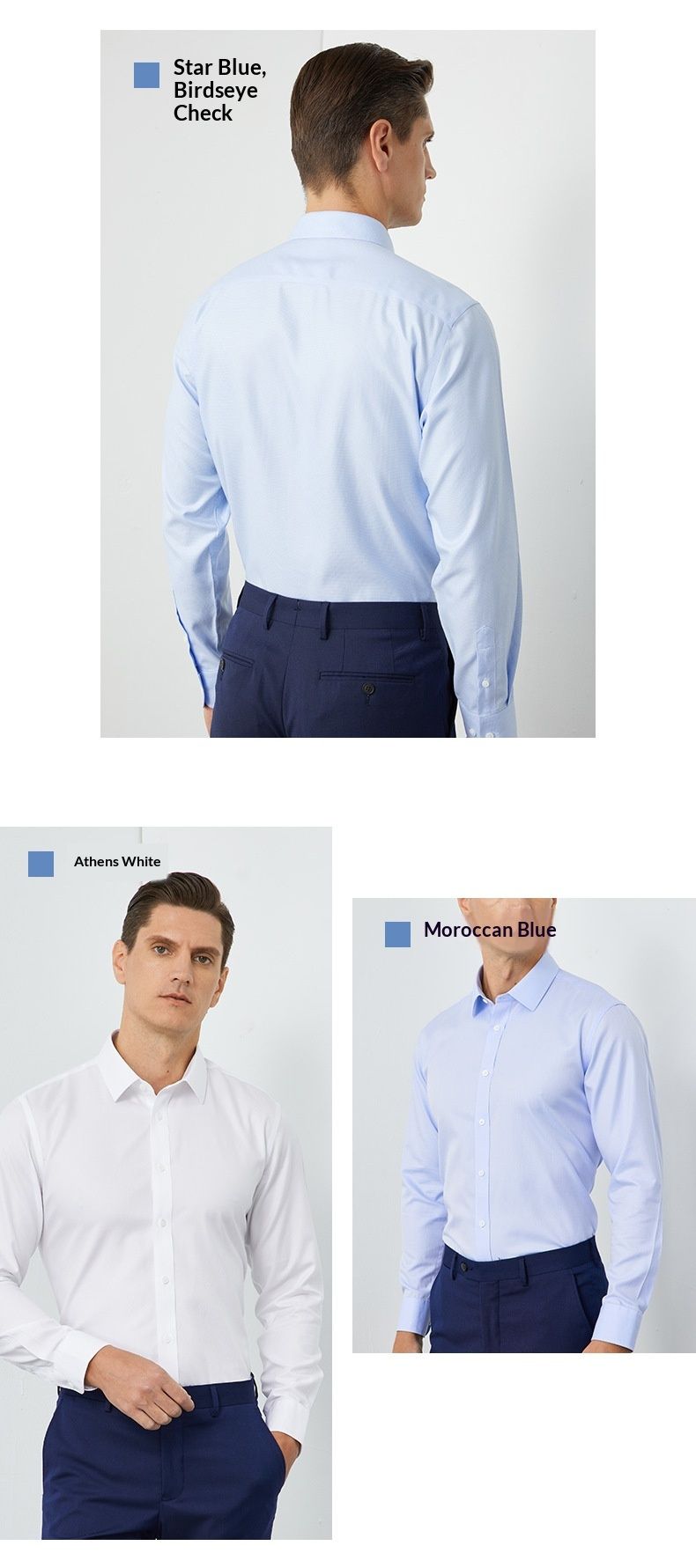 Hue Hue Hue 200-Count Non-Iron High-End Business Professional Formal Long Sleeve For Men Premium White Shirt Pure Cotton_voghion.com