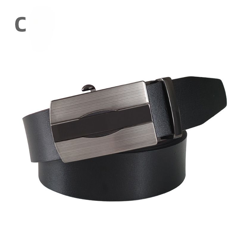 Classic Casual Business Versatile Automatic Buckle Toothless Belt Men's Belt Belt PU_voghion.com