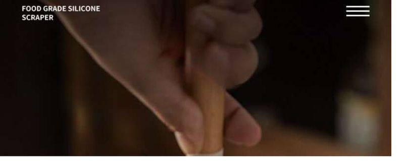 Cremefarbener Silikonschaber in Lebensmittelqualität, temperaturbeständiger Haushaltsspatel, Kuchenschaufel, Mischbackwerkzeug_voghion.com