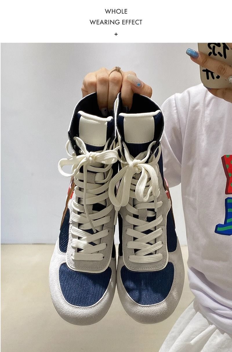 Women Boxing Boots Miu Series Height Increasing Casual Genuine Leather Boxing Boots For Women Lightweight Comfortable Breathable Sports_voghion.com