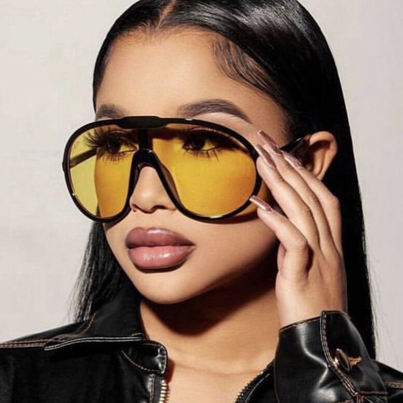 Toad sunglasses large frame one-piece sunglasses outdoor windproof sunglasses streetwear_voghion.com
