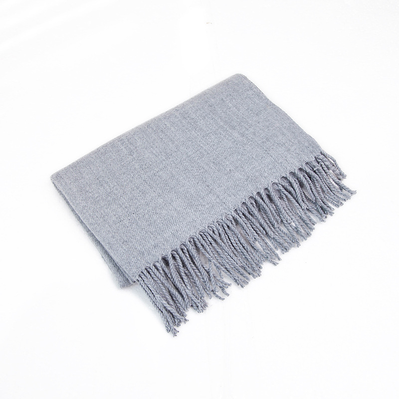 Women's Scarves imitation cashmere solid color scarf men and women couples solid color scarf shawl _voghion.com