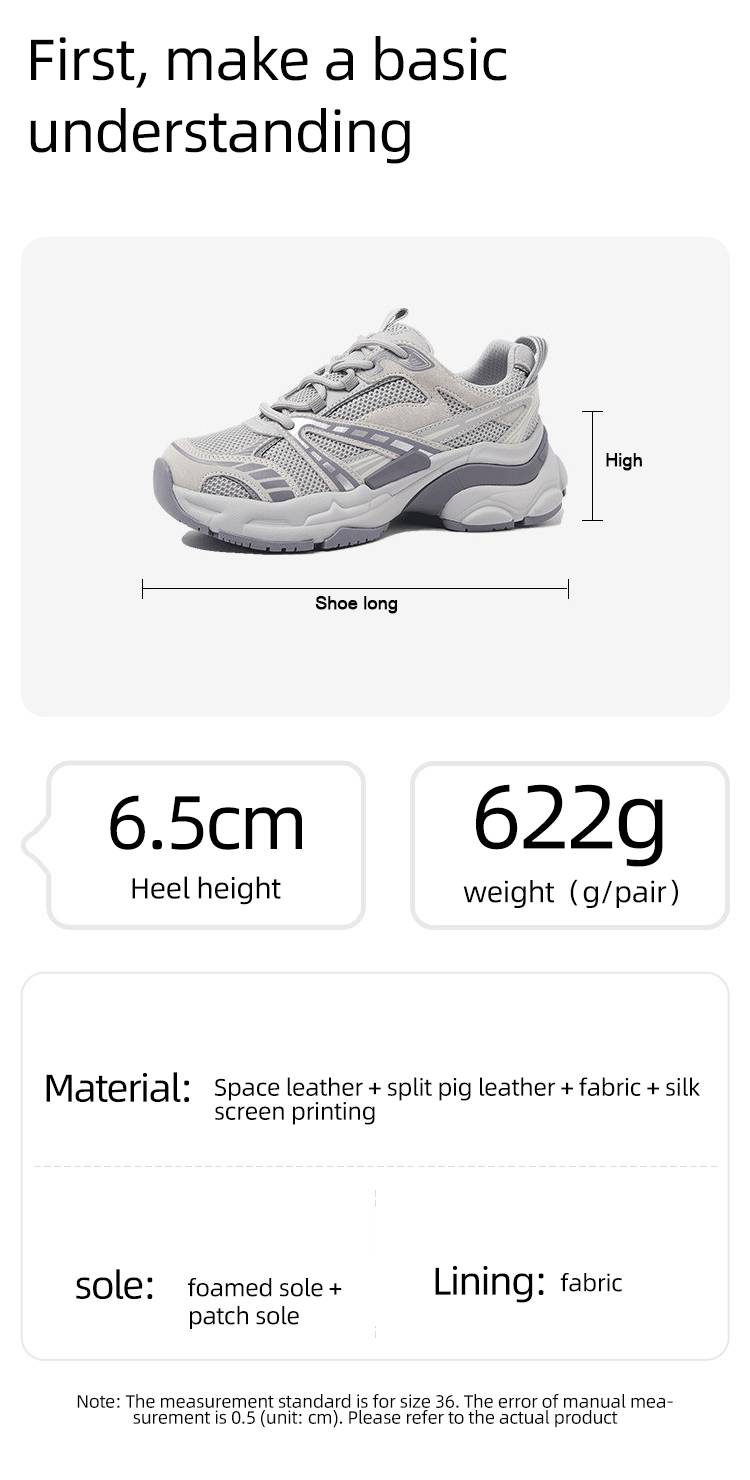 Cameido Lightweight Thick-soled Dad Shoes For Women. In The Spring Of 2025, These Are Casual Sports Shoes With Mesh Paneling,_voghion.com