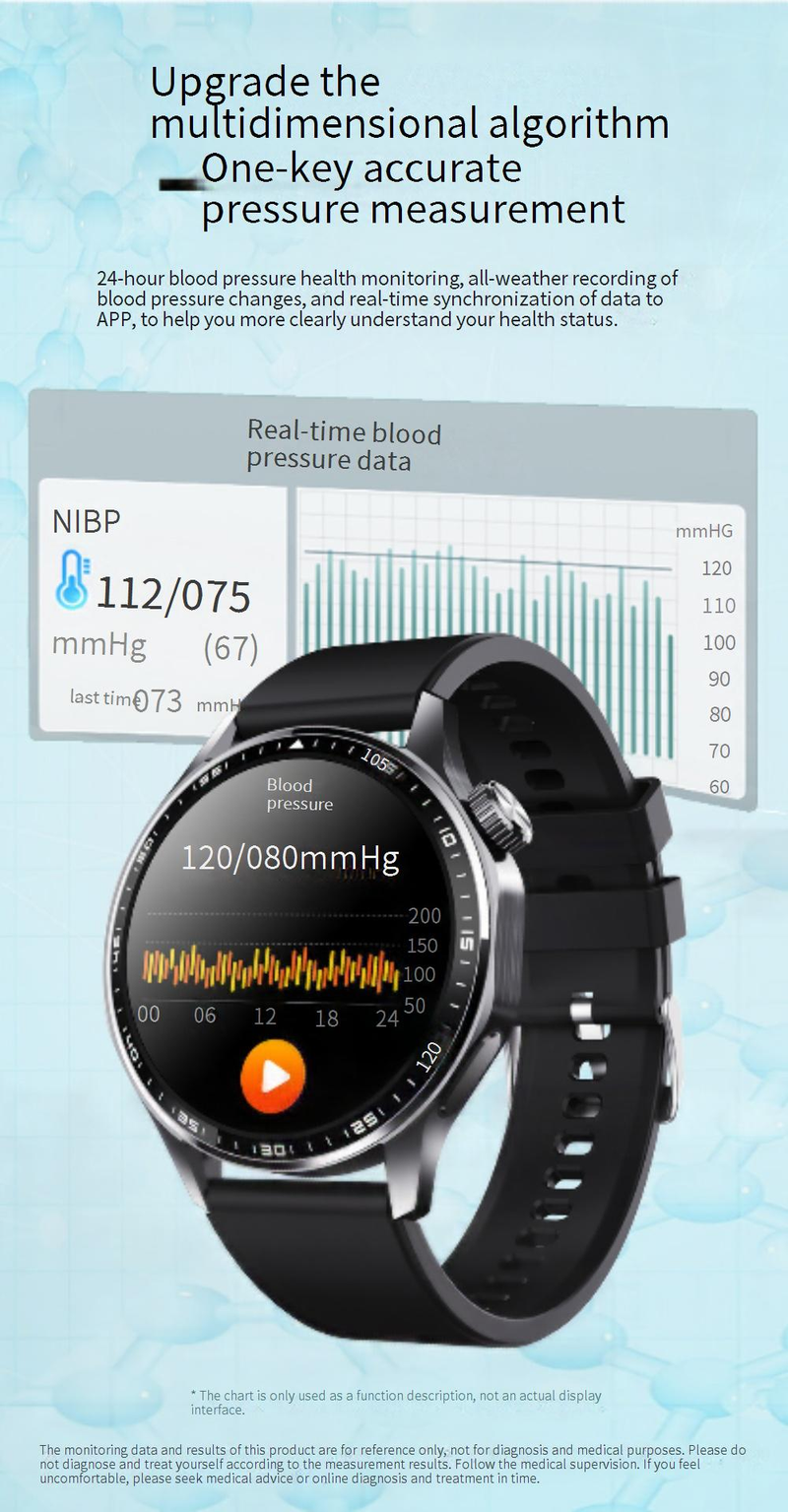 Relojes inteligentes Reloj deportivo Correr Frecuencia cardíaca Ritmo Sueño Monitoreo de oxígeno en sangre Pulsera de alarma Meita Calorie SOS_voghion.com