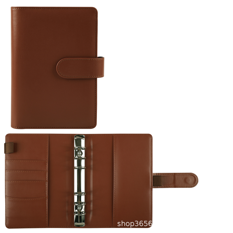 Navulbare notitieboeken Creatief handboek A6 Macaron notitieblok A5PU ringband notitieboek handboek_voghion.com