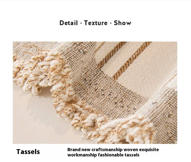Modern Minimalist Geometric Sofa Cover Throw Blanket - Soft Chenille Fabric, Stylish Protection For Couches And Sectionals_voghion.com