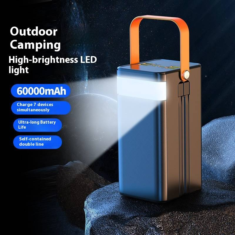 60000mAh Ultra-High Capacity Power Bank With Fast Charging, Portable External Battery Pack For Outdoor Camping, Travel, And Emergency Use_voghion.com