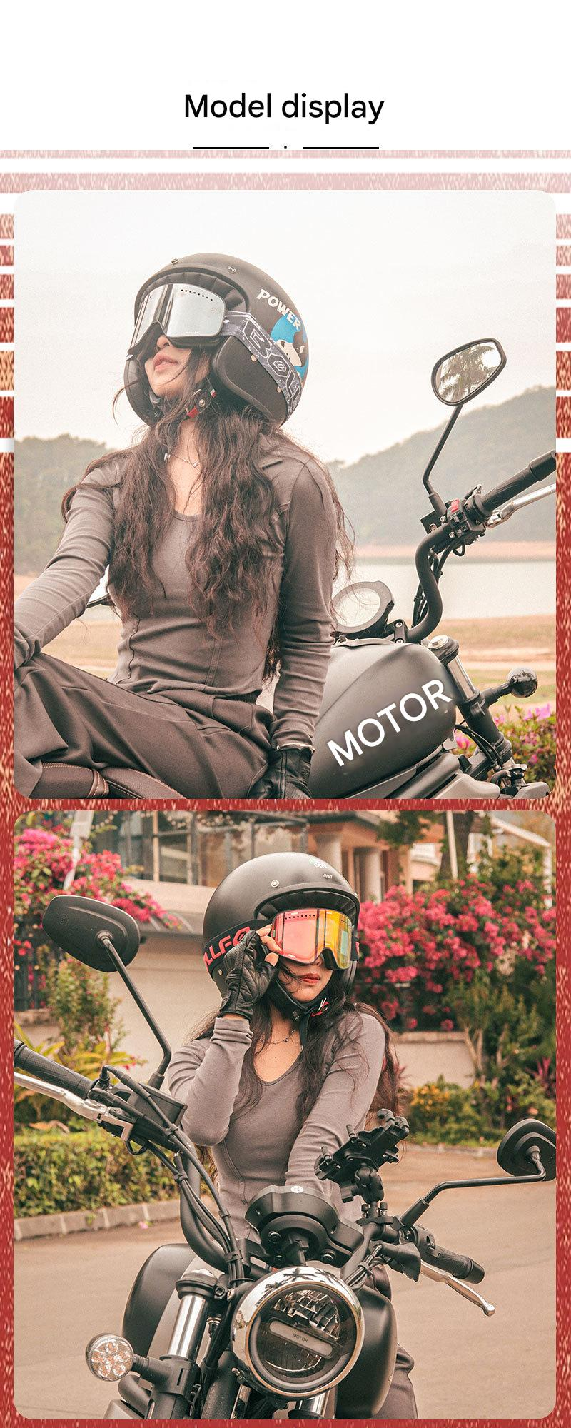 NOKO-Retro Harley Offroad-Motorradbrille, beschlagfrei und staubdicht, myopiebeständig, magnetische Allwetter-Reitbrille_voghion.com