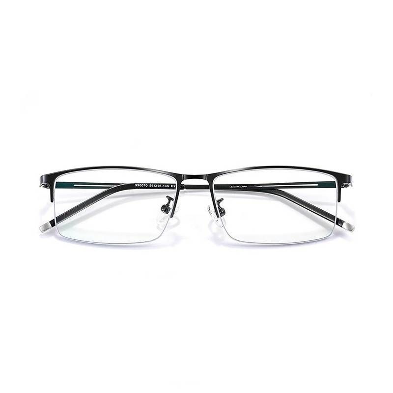 Premium Progressive Reading Glasses For Men & Women – Anti-Blue Light, Lightweight Titanium Frame, Stylish Semi-Rimless Design For Near & Far Vision_voghion.com