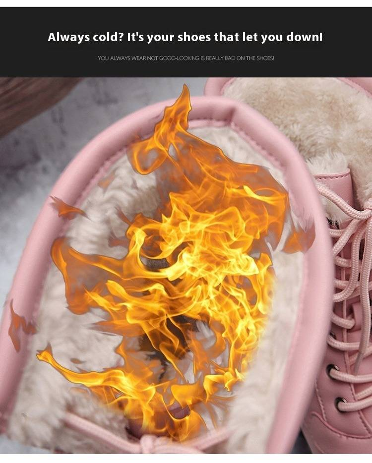 Damen-Outdoor-Winterstiefel mit Fellfutter – Schnürstiefeletten für Damen in Übergröße erhältlich_voghion.com