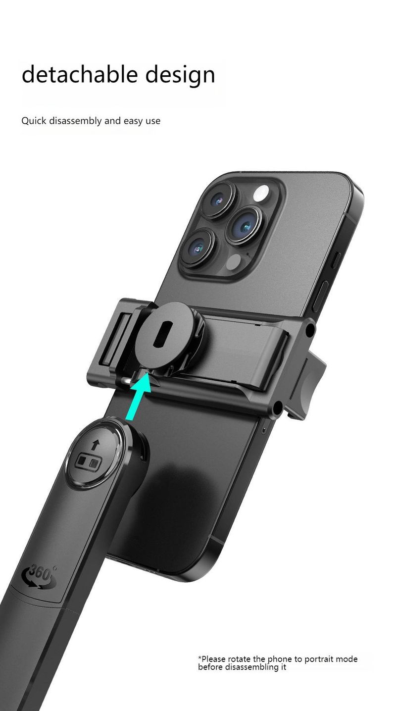 AI Tracking Selfie Stick Tripod With Bluetooth Remote, 1.6M Extendable Smart Phone Holder For Vlogging, Auto Face-Follow & 360° Rotation (Black)_voghion.com