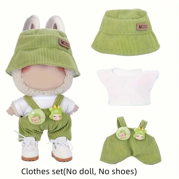 (No Dolls)For Labubu 17cm/6.69inch Adorable Doll Clothes, Shoes Accessories For Play & Display_voghion.com
