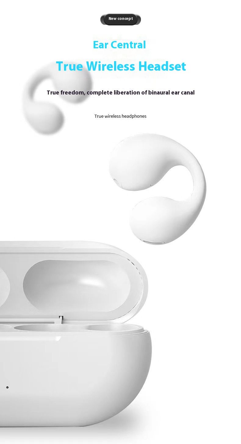 Cross-border Explosions Bone Conduction Bluetooth Not In Wireless Sports Clip Ear Tws Smart Headset_voghion.com