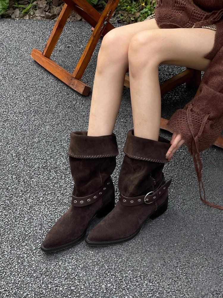Stivaletti foderati in pile da donna_voghion.com