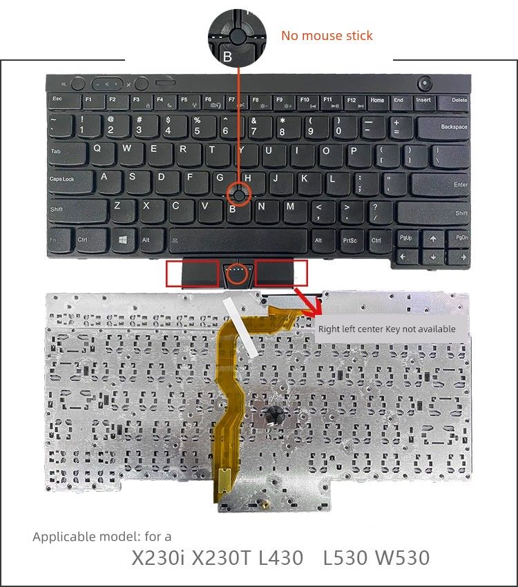 Suitable For Lenovo T420s T410i T430 T510 T520 T530 X220i W510 X230 Keyboard_voghion.com
