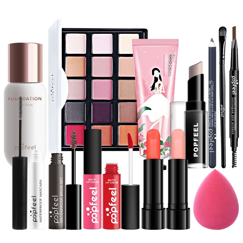 Makeup Sets Wholesale Eye Shadow Lip Gloss Foundation Lipstick Concealer Beginner Studio Makeup Combination Set_voghion.com