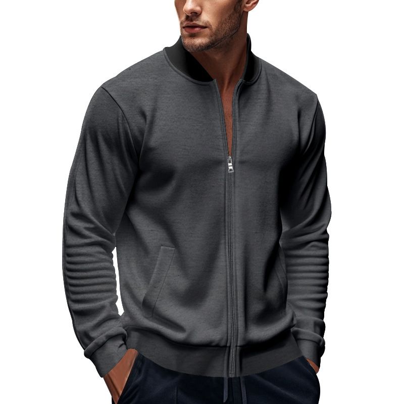 Lässiges, locker sitzendes Jacken- und Hosenset für Herren – atmungsaktives, bequemes, trendiges Outfit für Sport und Alltag (Schwarz, Grau, Armeegrün, Marineblau, Dunkelgrau)_voghion.com